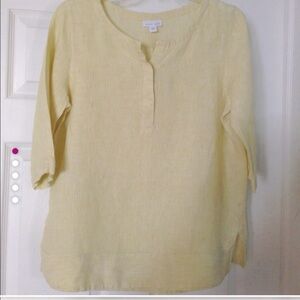Love linen J.Jill  striped shirt size S